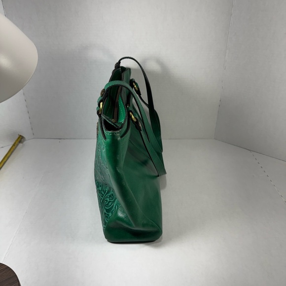 Patricia Nash Poppy ToteNash Green Tooled Leather - Picture 3 of 6